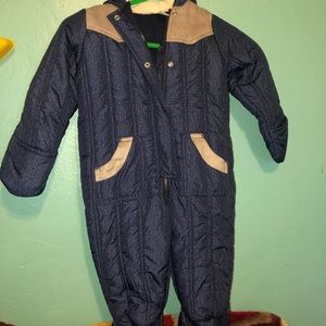 24m hooded infant snowsuit baby
